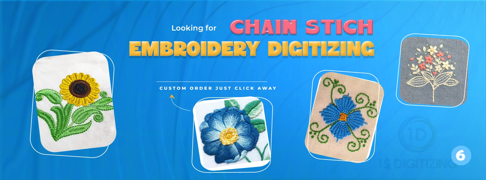Chain Stitch Embroidery Digitizing